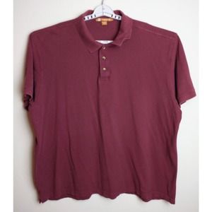 Harriton Short Sleeve Polo Shirt. Men's 4XL. Red